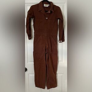 BIG BUD Press Everyday Jumpsuit - Long Sleeve - Burnt Terracotta - Size XS